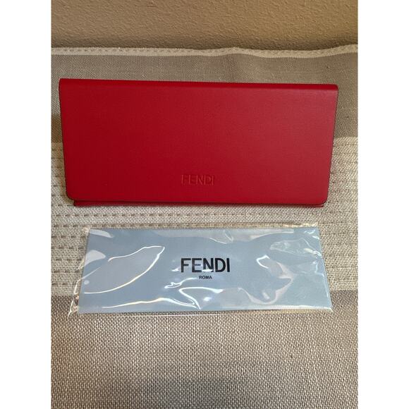 Fendi FF 0458G Monogram Sunglasses in Gradient Brown with Red Case & cloth NIB main image 6